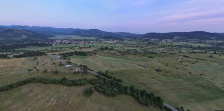 Simulacija pogleda na vetrnice z gradu Kalc. 